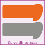 Curvo UNico blanco schotjes