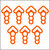 Sticker “Pijlen" 21 stuks nr 04