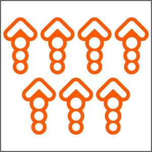 Sticker “Pijlen