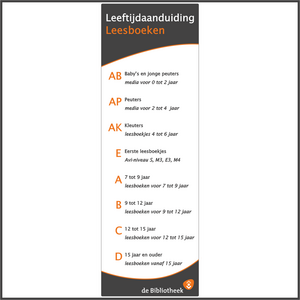 Overzichtsbord Leeftijdaanduidingen Leesboeken
