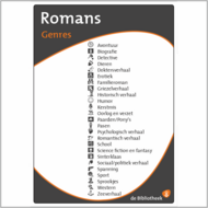 Genre overzichtsbord A-formaat 1 koloms