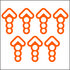 Sticker “Pijlen" 21 stuks nr 04_